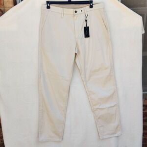 Rag & Bone Standard Chino Pants Mens 36x32 Natural Gray Stretch $228 New NWT